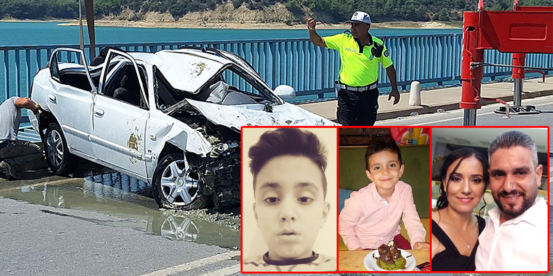 Pikniğe giderken göle düşen otomobilde ölen aile defnedildi