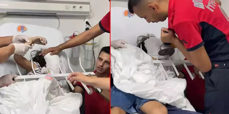 7 yaşındaki çocuğun çenesine korkuluk demiri saplandı