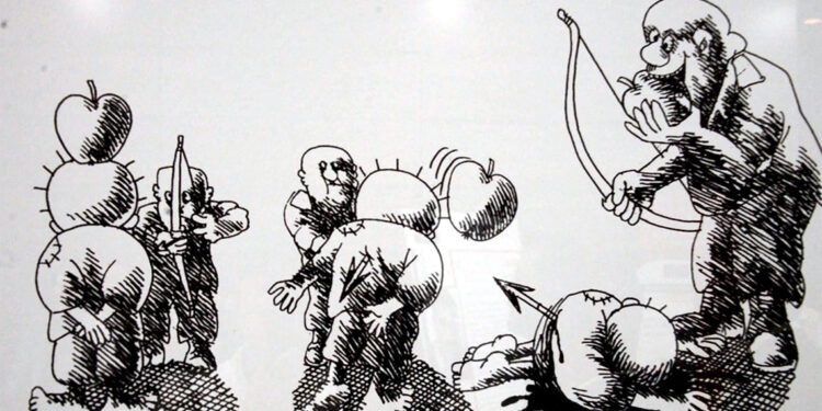 Filistin'in sembolü 'Hanzala', Erzurum'da sergide