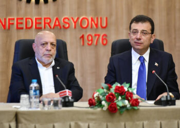 Ekrem İmamoğlu TÜRK-İŞ ile HAK-İŞ'i ziyaret etti