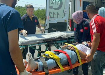 Yolcu otobüsü mısır tarlasına girdi; 2'si ağır 14 yaralı