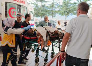 Amasya'da atık su arıtma tesisi inşaatında göçük