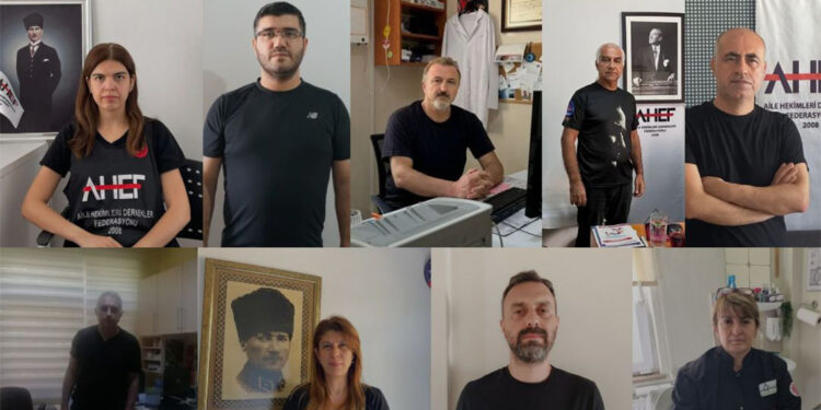 Aile hekimleri şiddeti kınamak için siyaha büründü