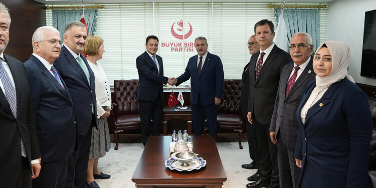 Ali Babacan BBP Genel Başkanı Destici’yi ziyaret etti