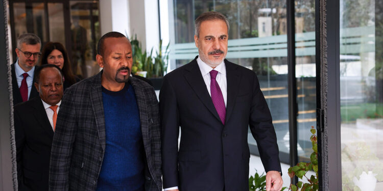 Bakan Fidan, Etiyopya Başbakanı Abiy Ahmed ile bir araya geldi