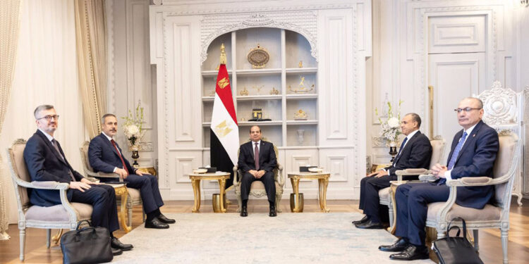 Bakan Fidan, Mısır Cumhurbaşkanı es-Sisi ile görüştü