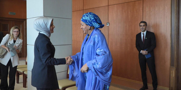 Bakan Göktaş, BM Genel Sekreter Vekili Muhammed ile görüştü