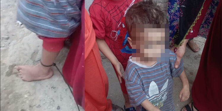 Çocuğuna işkence ettiği iddiasıyla gözaltına alındı, linçten polis kurtardı