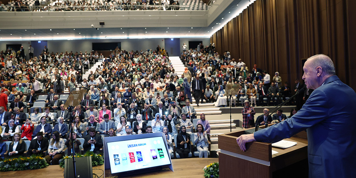 Cumhurbaşkanı Erdoğan, 'İnsan Hakları Eğitim Programı'nda konuştu