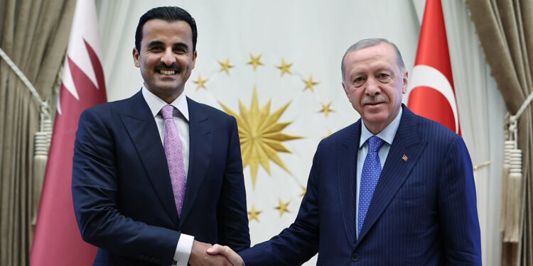 Cumhurbaşkanı Erdoğan, Katar Emiri Al Sani'yi kabul etti