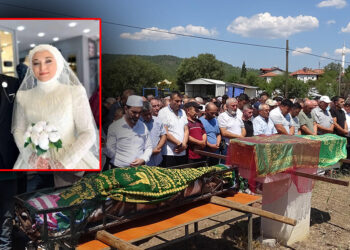 Düğün gecesi kazada ölen çift, yan yana toprağa verildi