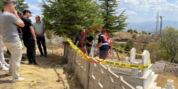 Elazığ'da mezarlıkta bebek cesedi bulundu 