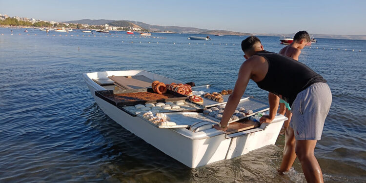 Erdek'te tatilciler için 'deniz pastanesi'