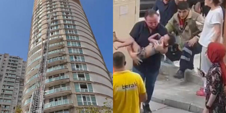 Esenyurt'ta 32 katlı sitede yangın: Mahsur kalanlar var