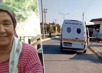 Eşini, sokak ortasında parke taşı ile öldürdü
