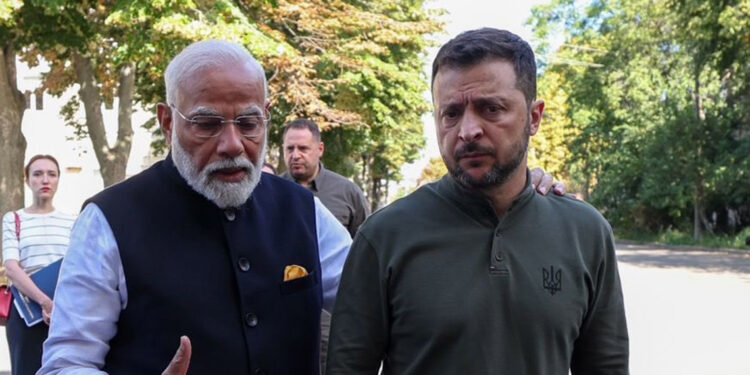 Hindistan Başbakanı Modi, Zelenski ile bir araya geldi