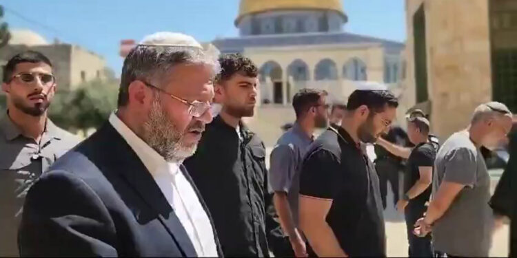 İsrailli Bakan Ben Gvir’in Mescid-i Aksa baskınına tepki yağdı