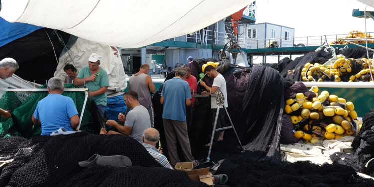 Karadeniz'de balıkçıların, yeni av sezonu hazırlığı