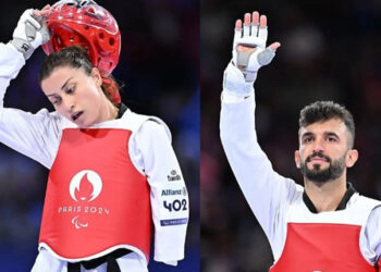 Milli taekwondocu Gamze Gürdal ve Fatih Çelik’ten gümüş madalya