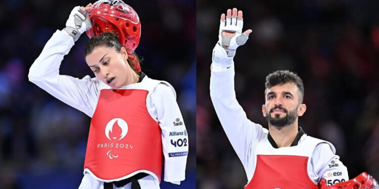 Milli taekwondocu Gamze Gürdal ve Fatih Çelik’ten gümüş madalya