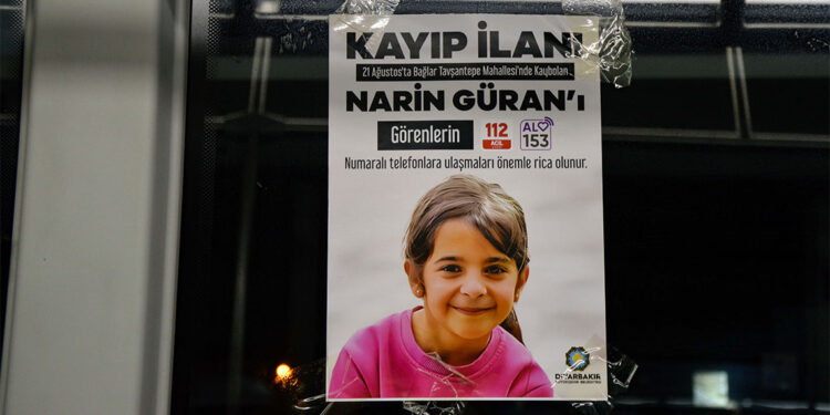 Narin Güran 7 gündür kayıp; Otobüslere Narin'in afişleri asıldı