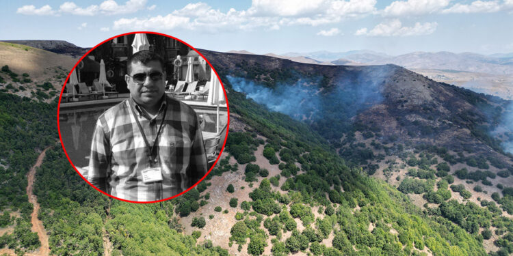 Sivas'ta orman yangını; dozer devrildi, operatörü öldü