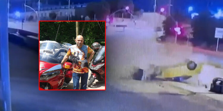 Taksiyle çarpışan motosikletin sürücüsü öldü, kaza kamerada