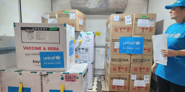 UNICEF: 1.2 milyon doz çocuk felci aşısı Gazze’ye ulaşacak