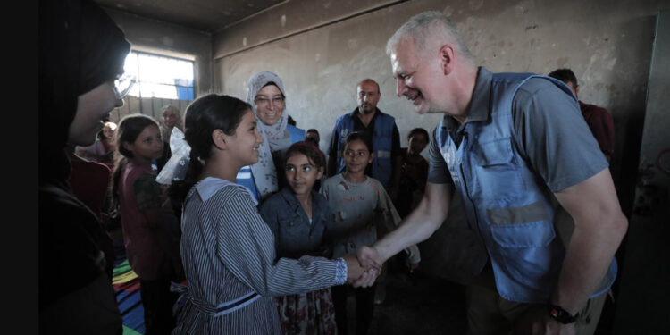 UNRWA, yerinden edilmiş çocuklar için eğitim programı başlattı