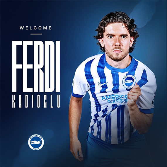 Premier Lig ekiplerinden Brighton & Hove Albion'a transfer olan milli futbolcu Ferdi Kadıoğlu Fenerbahçe'ye veda etti