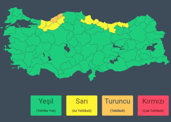 AFAD, 2 ile turuncu, 5 ile sarı kodlu yağış uyarısı yaptı
