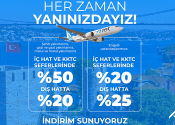 AJet'ten şehit yakınları ve gazilere yüzde 50 indirimli bilet imkanı