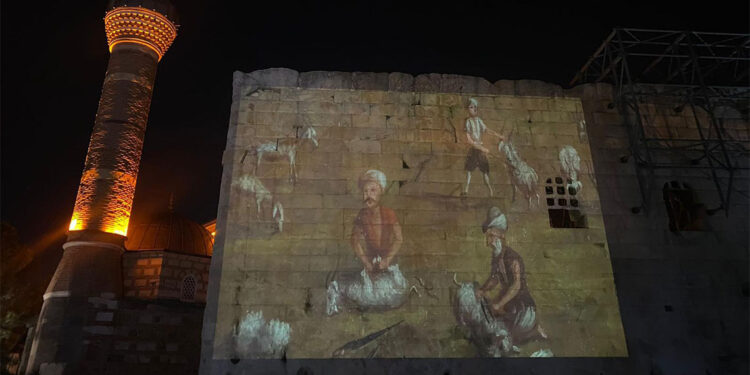 'Ankara Manzarası' tablosu Augustus Tapınağı'nda sergilendi