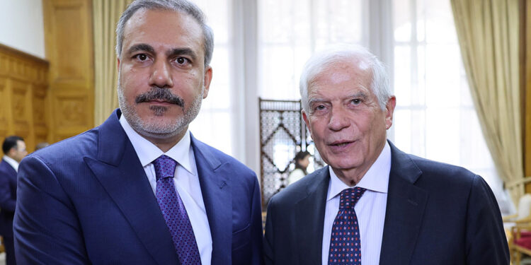 Bakan Fidan, AB Yüksek Temsilcisi Borrell ile bir araya geldi