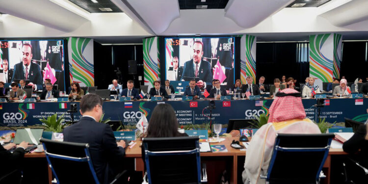 Bakan Kacır, G20 Dijital Ekonomi Bakanları Toplantısı'nda konuştu