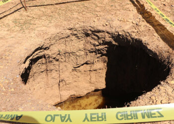 Bingöl'de yaylada oluşan çöküntüde inceleme