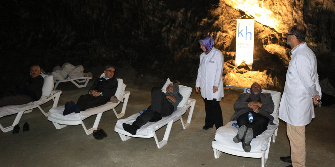 Çankırı'da KOAH hastalarına tuz mağarasında tedavi