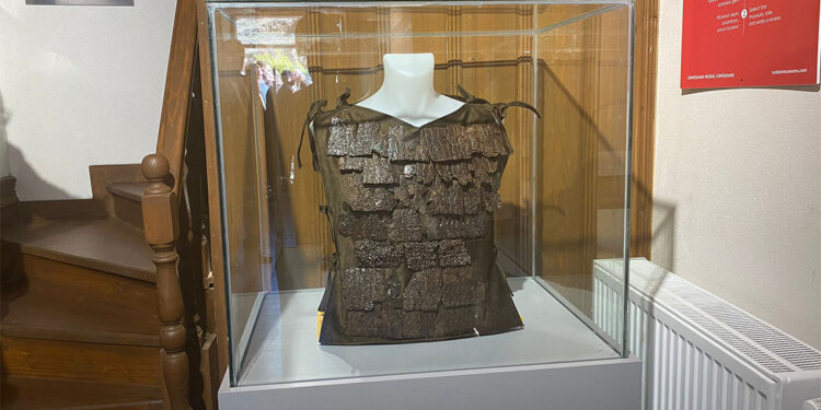 'Lorica Squamata' zırhı Gümüşhane'ye getirildi