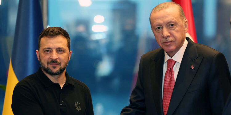 Erdoğan, Volodimir Zelenskiy ile Türkevi’nde bir araya geldi