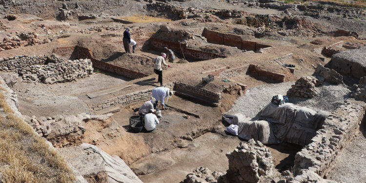 Erken Tunç Çağı'na tarihlenen sarayda 20'ye yakın oda ortaya çıkarıldı