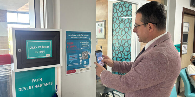 Hastanede 'karekod barkod'lu dilek ve öneri kutusuHastanede 'karekod barkod'lu dilek ve öneri kutusu