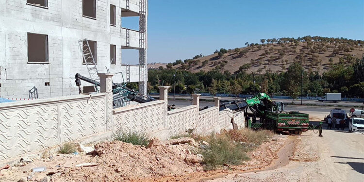 İnşaat işçisinin öldüğü vinç kazasının görüntüleri ortaya çıktı