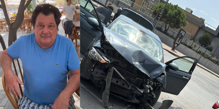 Vedat Milor'un içinde bulunduğu araç kazaya karıştı