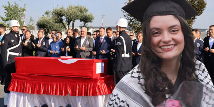 İsrail askerlerinin öldürdüğü Ayşenur'un cenazesi İstanbul'a getirildi