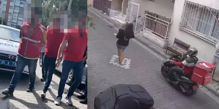 İzmir'de 3 saat arayla 2 kıza tacizde bulunan motokurye yakalandı