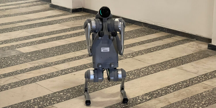 KTÜ’de deprem sonrası hasarlara yapay zeka destekli robotik köpek