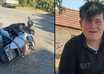 Kamyonetle çarpışan 14 yaşındaki motosikletli öldü