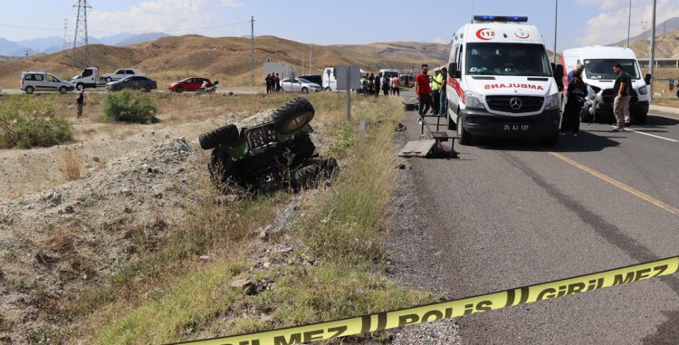 Minibüsün çarptığı ATV'nin sürücüsü öldü