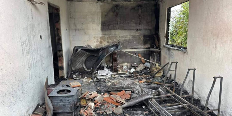 Korgan Belediye Başkan Yardımcısının evi yandı