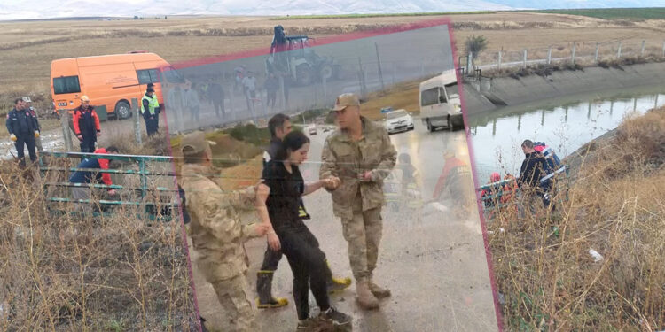 Otomobil kanala uçtu; anne-baba öldü, kızları yüzerek kurtuldu